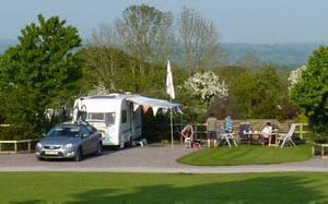 A pitch at The Old Oaks Touring Park Somerset